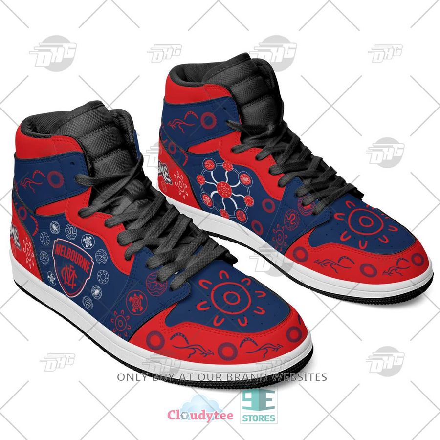 Melbourne Demons AFL AJ1 High Sneakers Shoes For Men And Women Calebmatthewhans