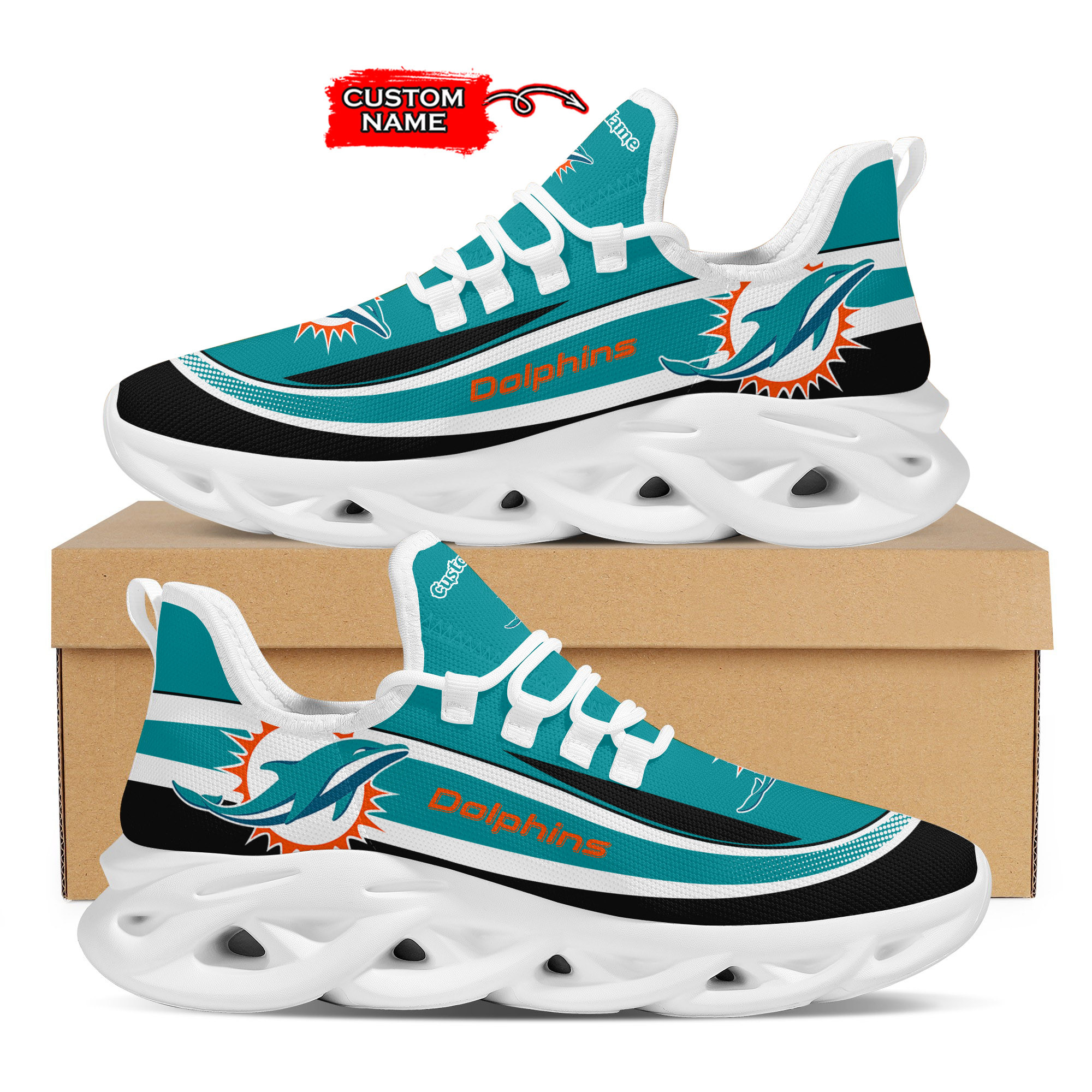 Miami Dolphins Max Soul Shoes Sneakers For Men And Women Calebmatthewhans