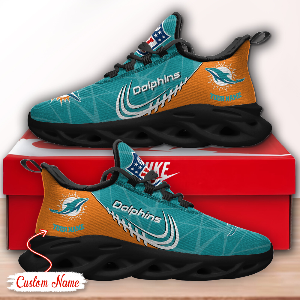 Miami Dolphins NFL Max Soul Shoes Sneakers For Men And Women Calebmatthewhans