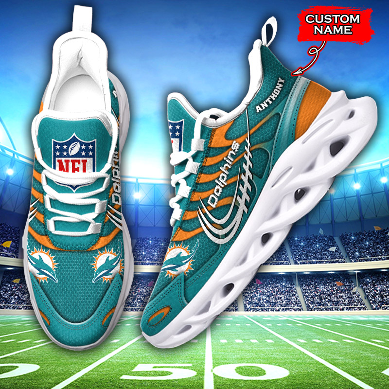 Miami Dolphins NFL Max Soul Shoes Sneakers For Men And Women Calebmatthewhans