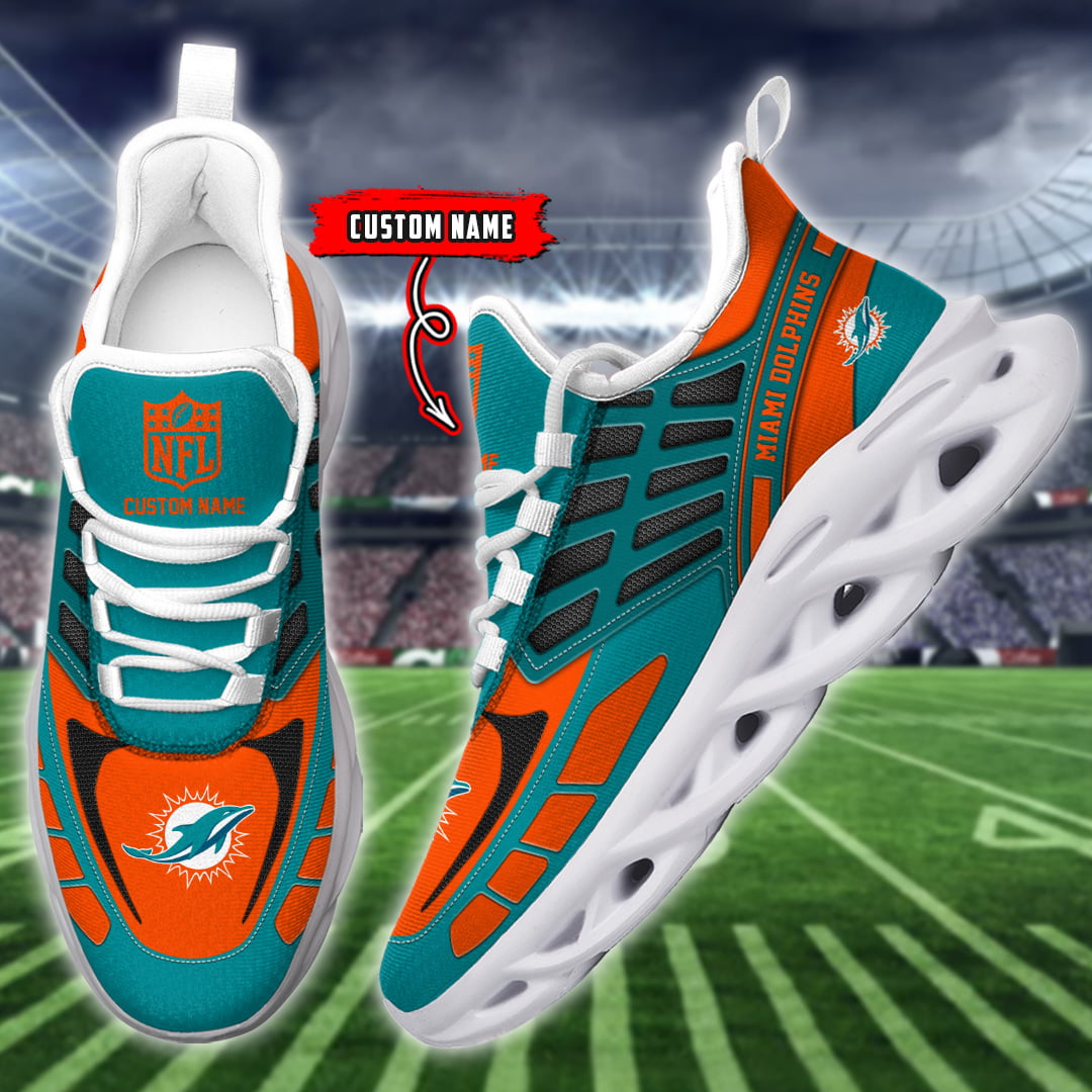 Miami Dolphins NFL Max Soul Shoes Sneakers For Men And Women Calebmatthewhans