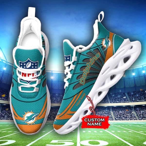 Miami Dolphins NFL Max Soul Shoes Sneakers For Men And Women Calebmatthewhans