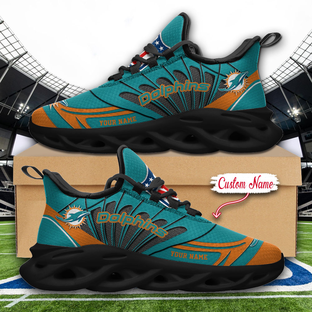 Miami Dolphins NFL Max Soul Shoes Sneakers For Men And Women Calebmatthewhans