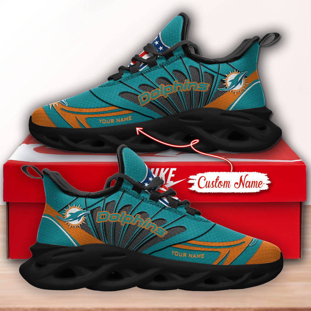 Miami Dolphins NFL Max Soul Shoes Sneakers For Men And Women Calebmatthewhans