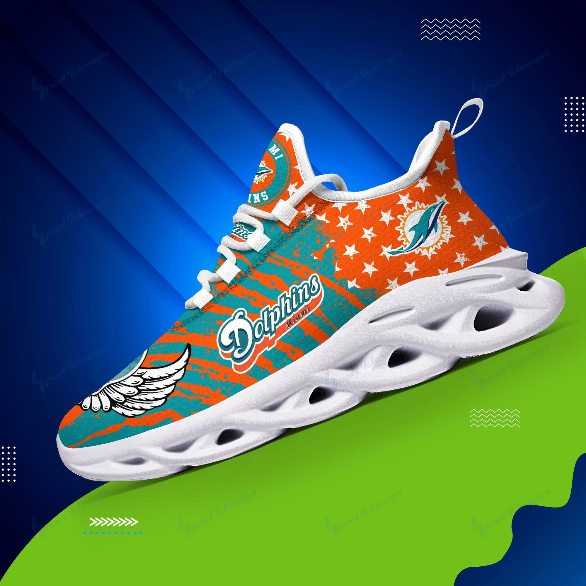 Miami Dolphins NFL Max Soul Shoes Sneakers For Men And Women Calebmatthewhans