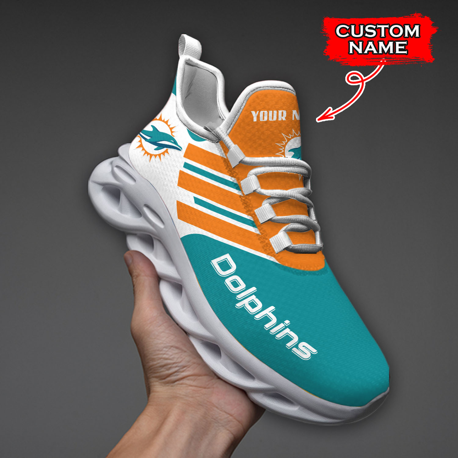 Miami Dolphins NFL Max Soul Shoes Sneakers For Men And Women Calebmatthewhans
