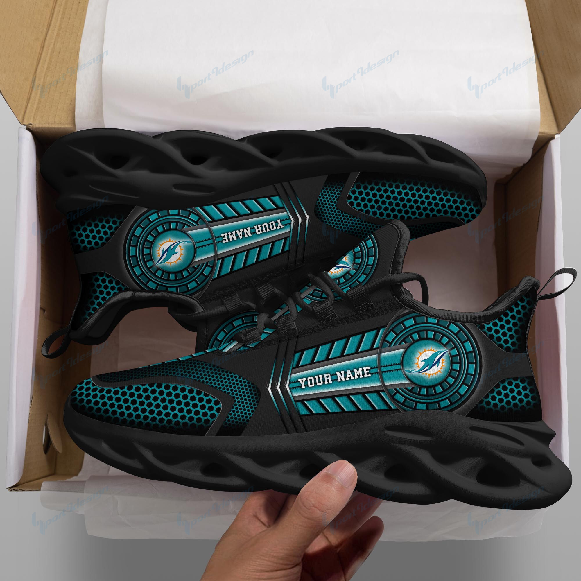 Miami Dolphins NFL Max Soul Shoes Sneakers For Men And Women Calebmatthewhans
