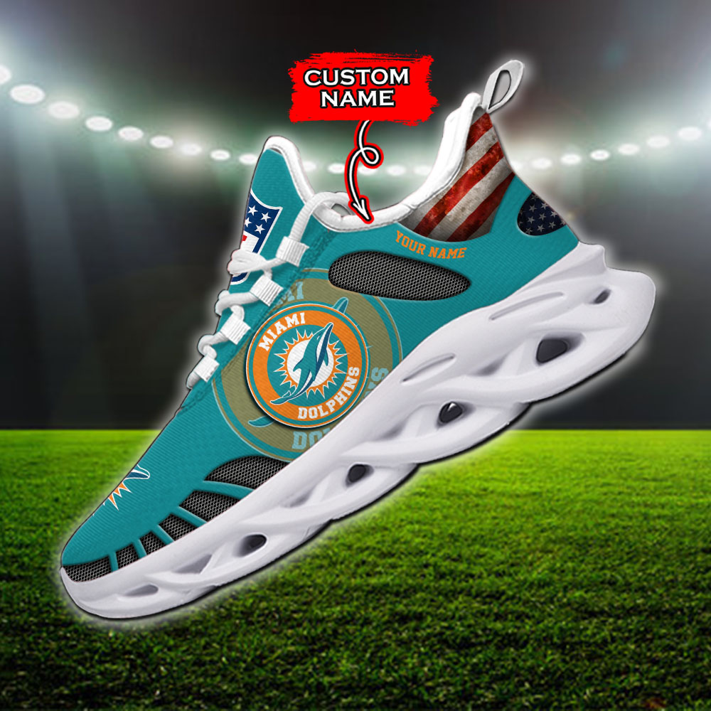 Miami Dolphins NFL Max Soul Shoes Sneakers For Men And Women Calebmatthewhans