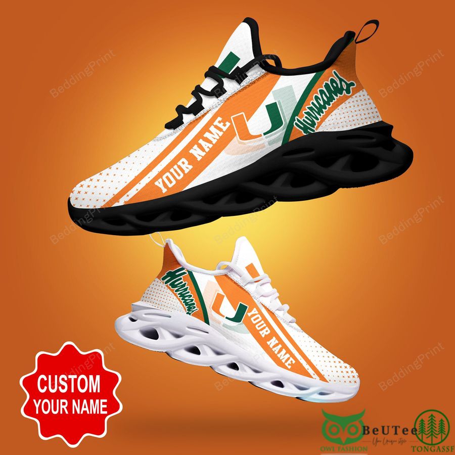 Miami Hurricanes Max Soul Shoes Sneakers For Men And Women Calebmatthewhans
