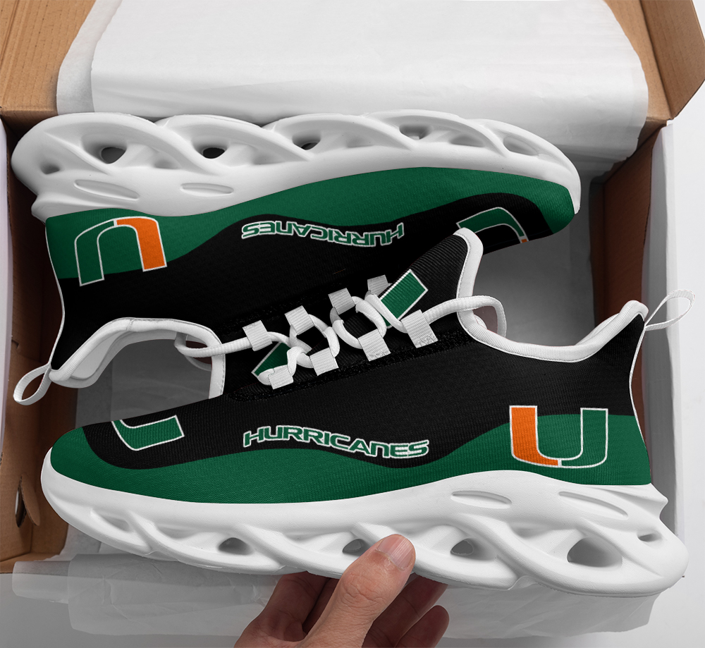 Miami Hurricanes Max Soul Shoes Sneakers For Men And Women Calebmatthewhans