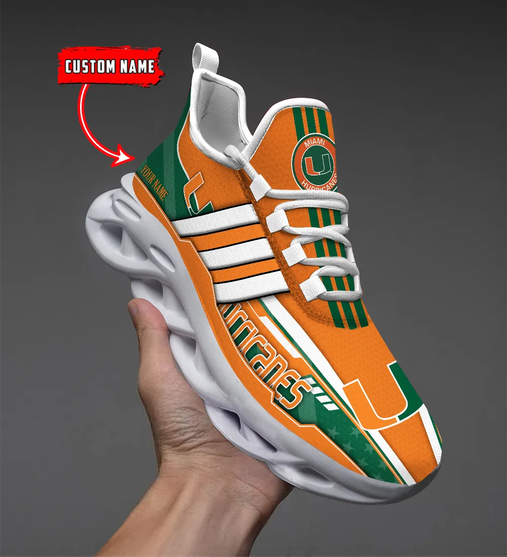 Miami Hurricanes Max Soul Shoes Sneakers For Men And Women Calebmatthewhans