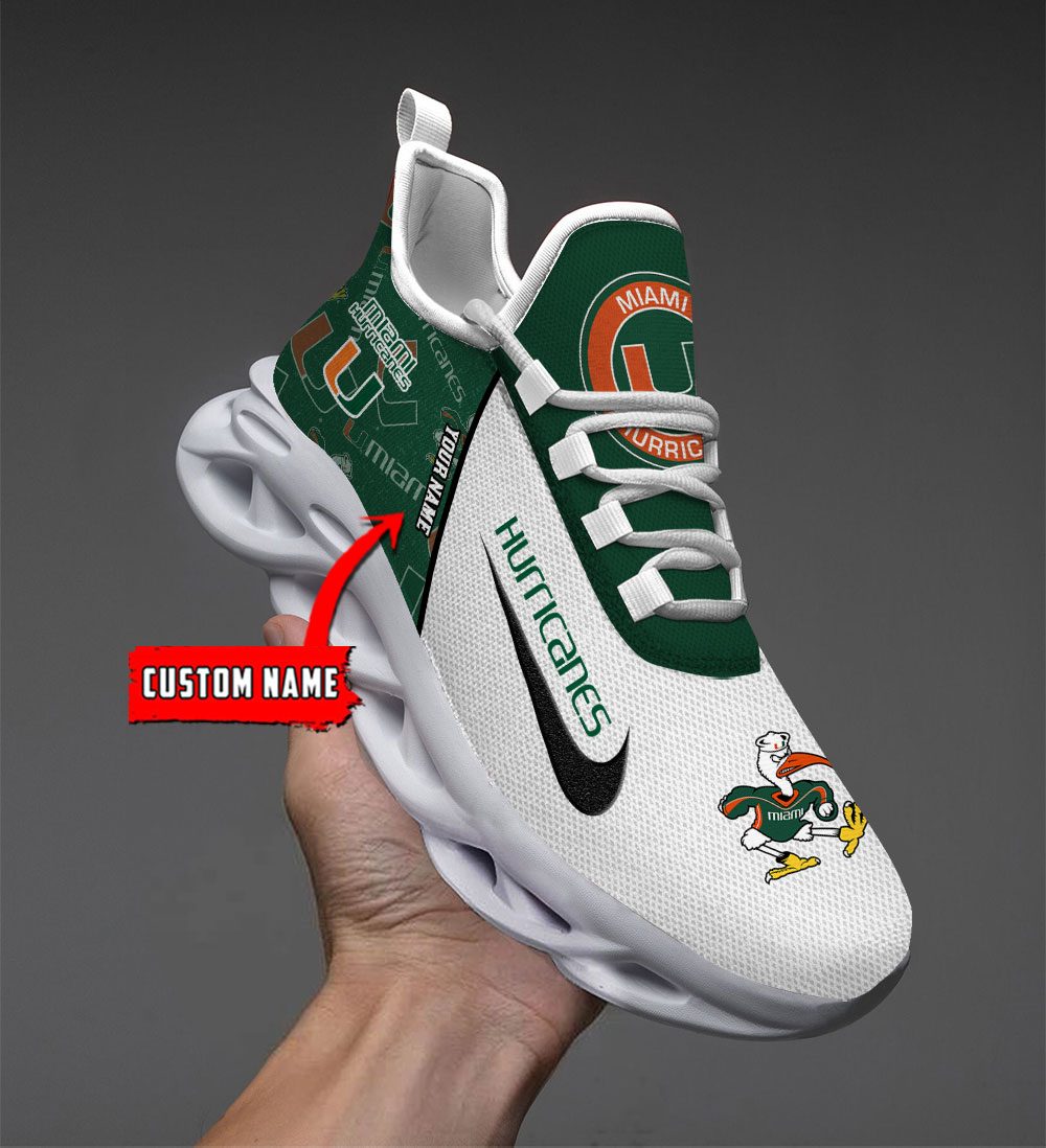 Miami Hurricanes Max Soul Shoes Sneakers For Men And Women Calebmatthewhans