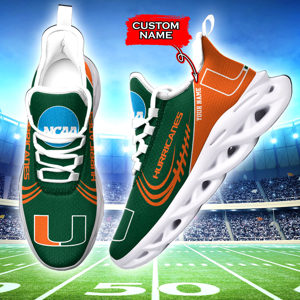 Miami Hurricanes NCAA Max Soul Shoes Sneakers For Men And Women Calebmatthewhans