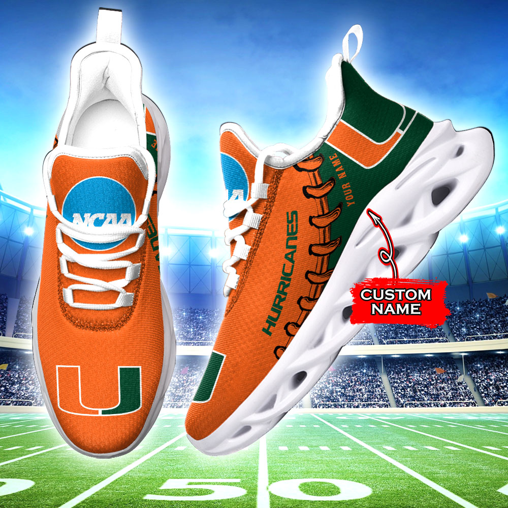 Miami Hurricanes NCAA Max Soul Shoes Sneakers For Men And Women Calebmatthewhans