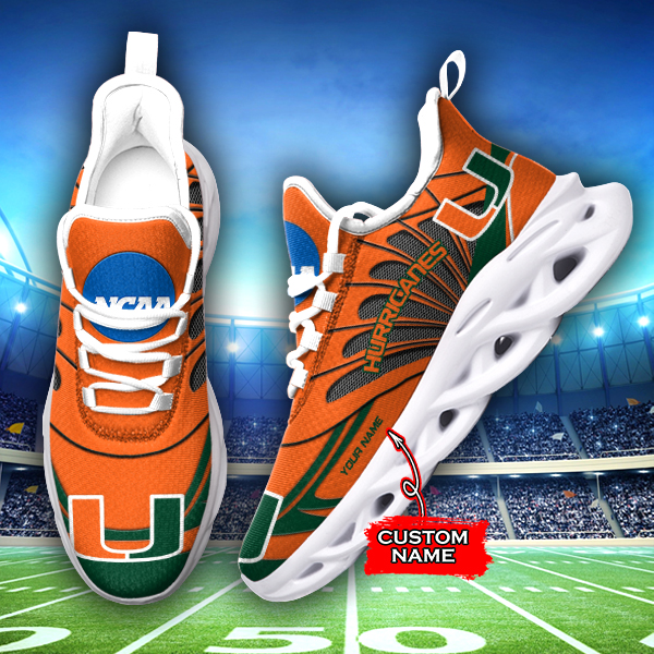 Miami Hurricanes NCAA Max Soul Shoes Sneakers For Men And Women Calebmatthewhans