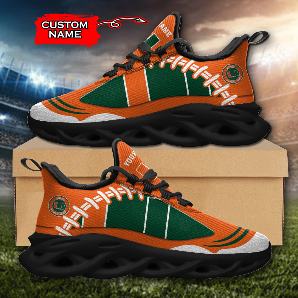 Miami Hurricanes NCAA Max Soul Shoes Sneakers For Men And Women Calebmatthewhans