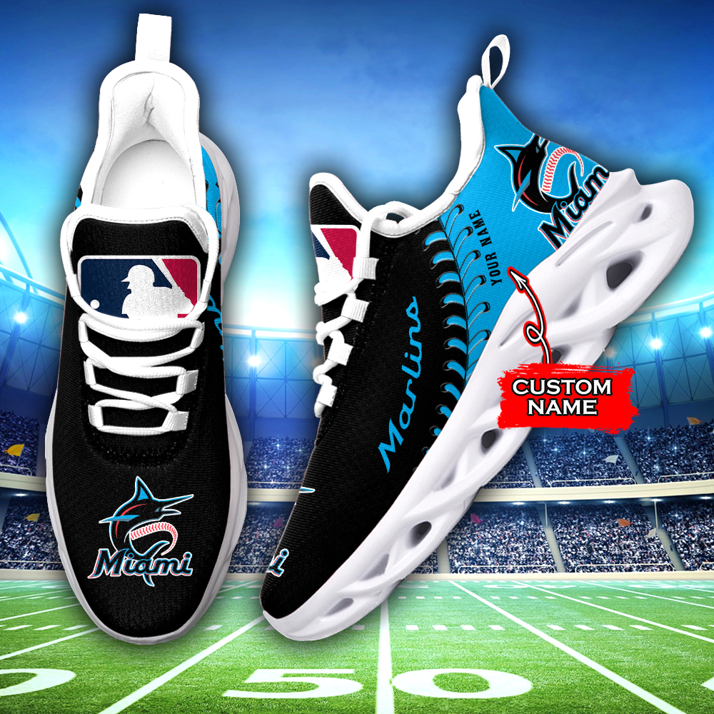 Miami Marlins MLB Max Soul Shoes Sneakers For Men And Women Calebmatthewhans