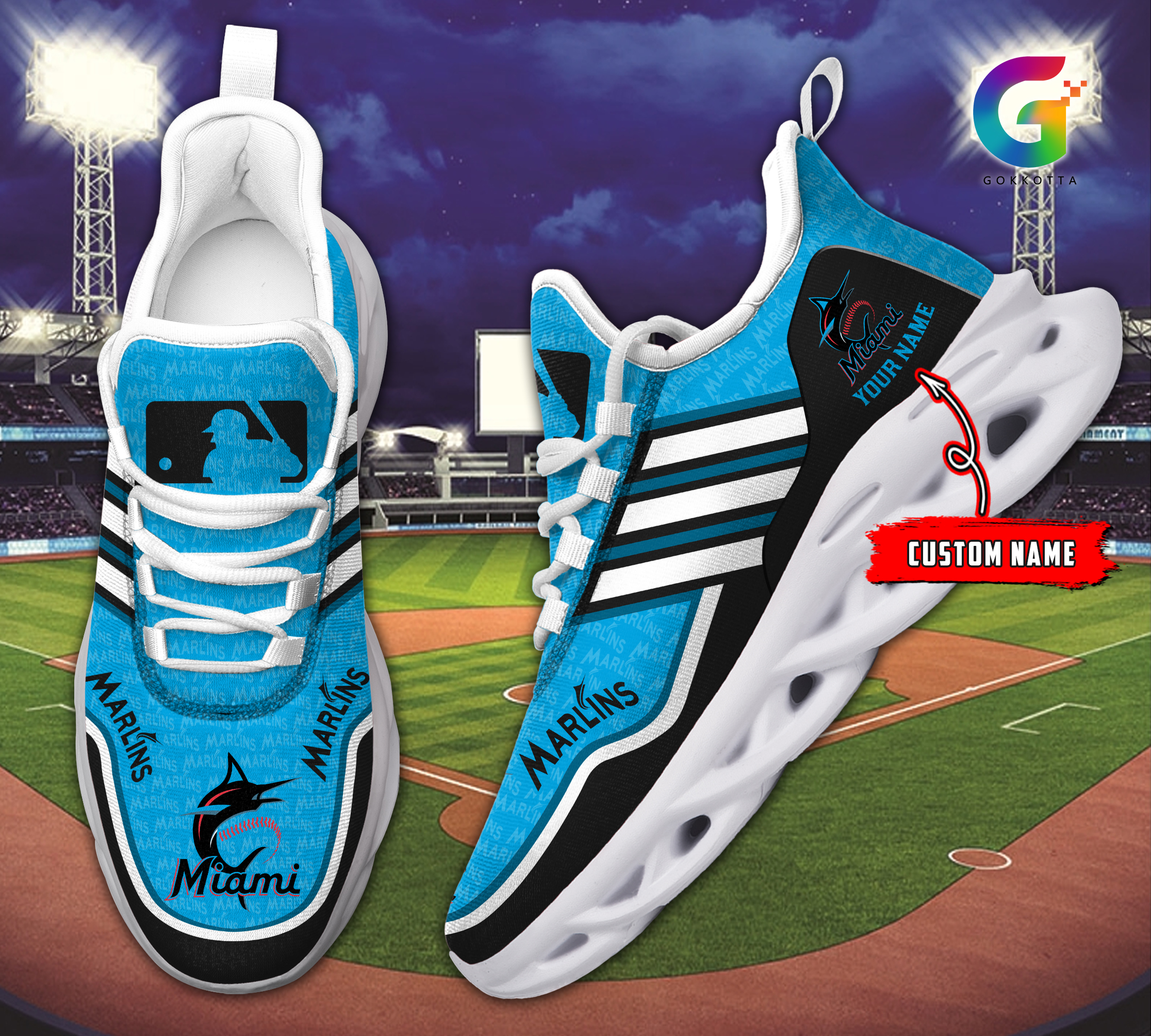 Miami Marlins MLB Max Soul Shoes Sneakers For Men And Women Calebmatthewhans