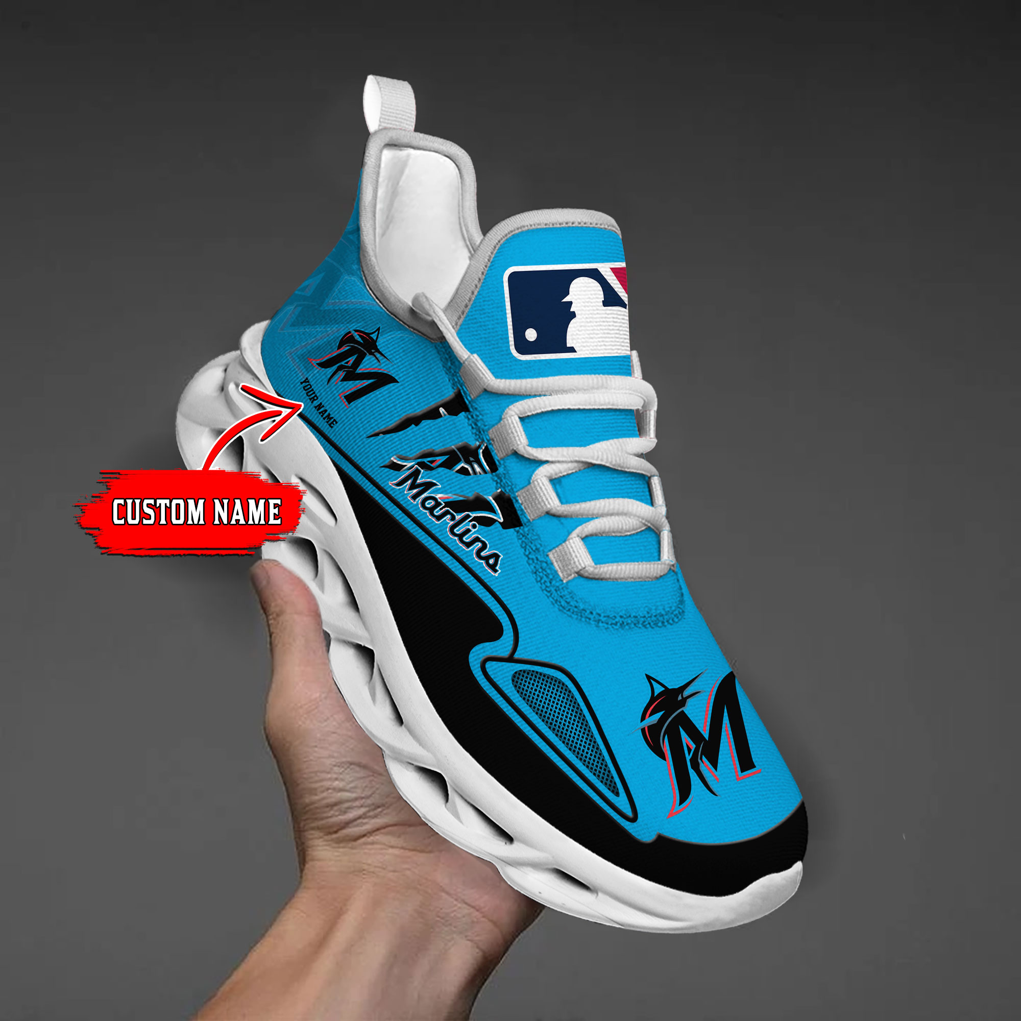 Miami Marlins Max Soul Shoes Sneakers For Men And Women Calebmatthewhans
