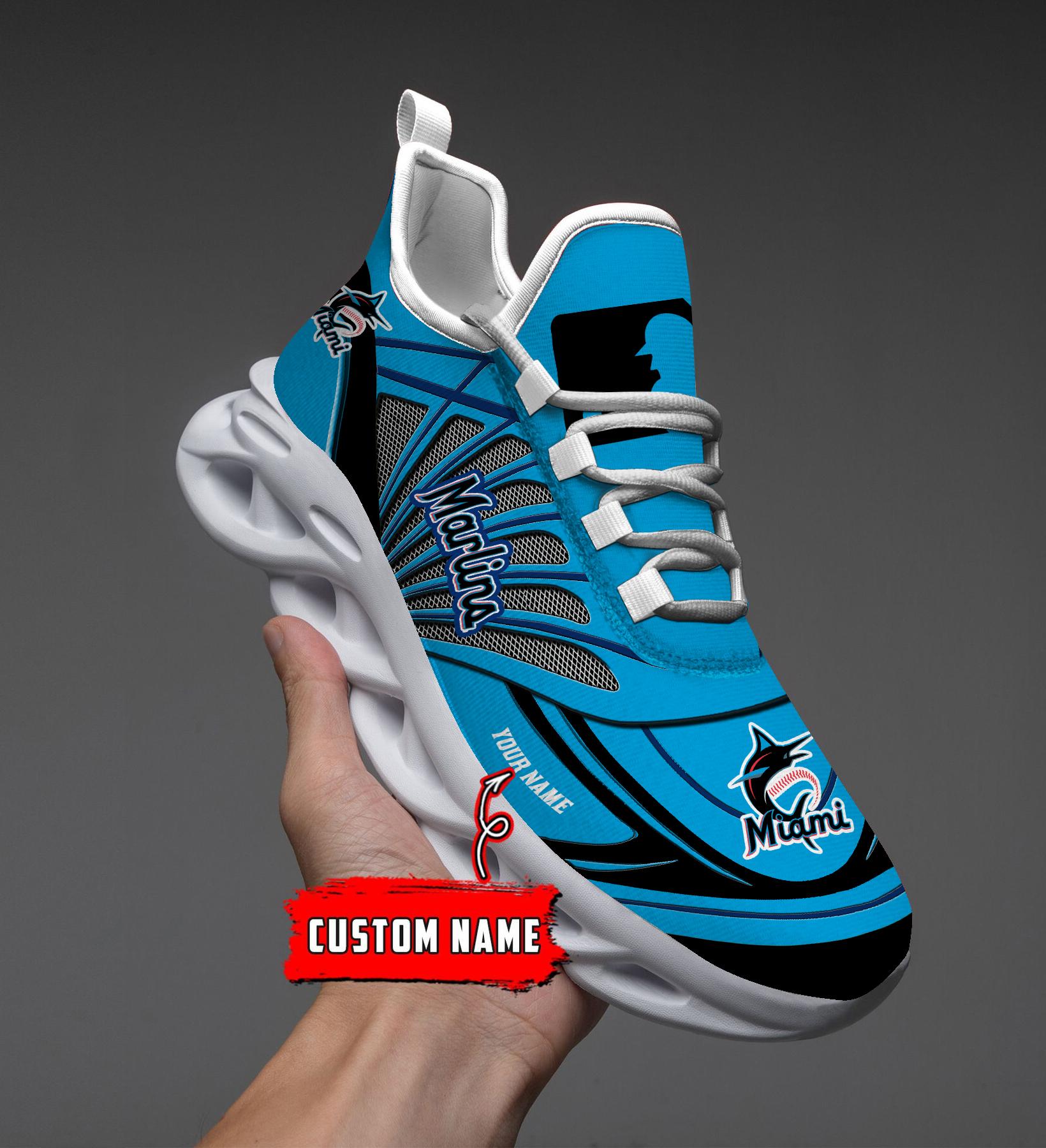 Miami Marlins Max Soul Shoes Sneakers For Men And Women Calebmatthewhans