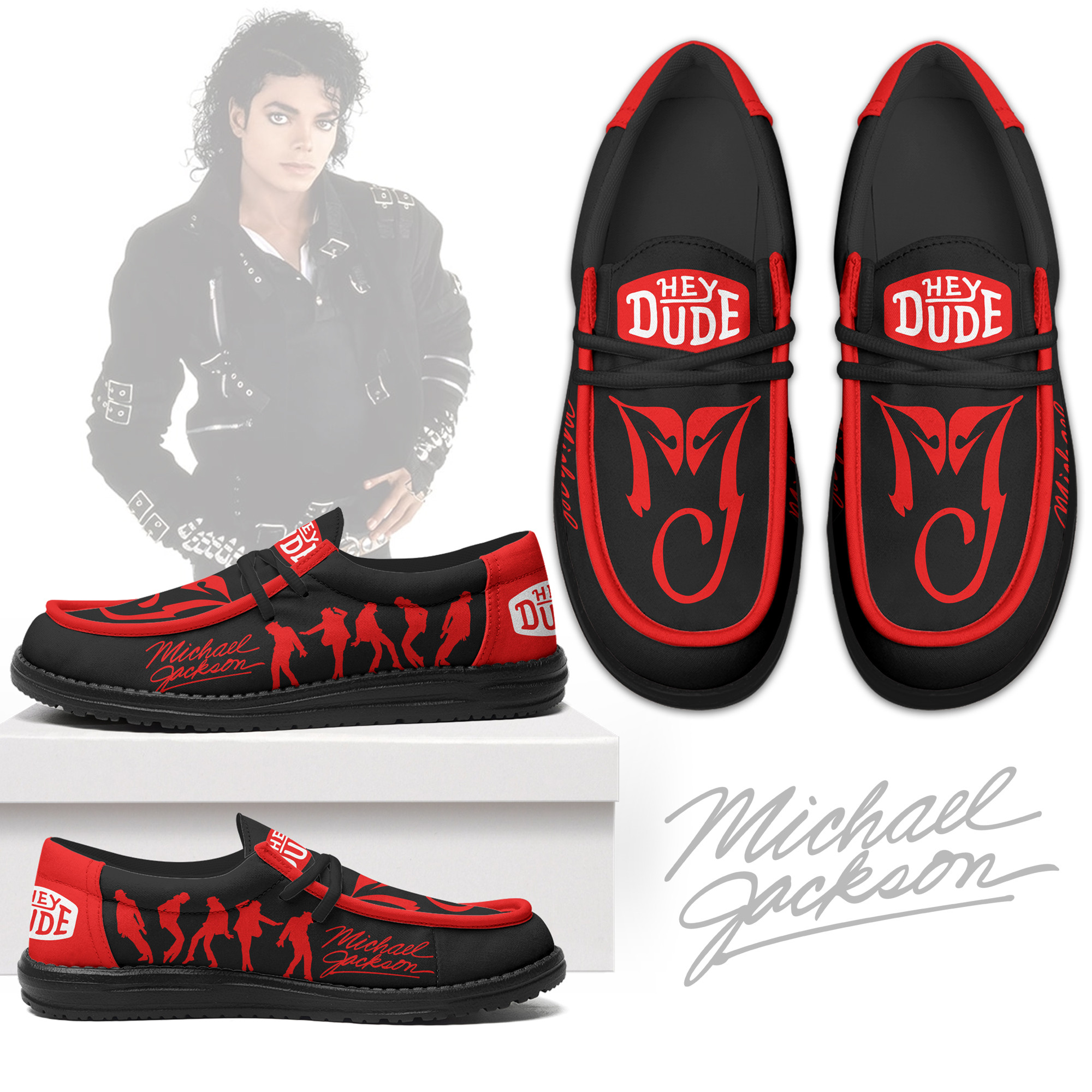 Michael Jackson – Custom Name Hey Dude Calebmatthewhans