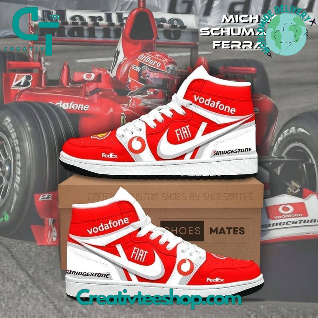Michael Schumacher AJ1 High Sneakers Shoes For Men And Women Calebmatthewhans