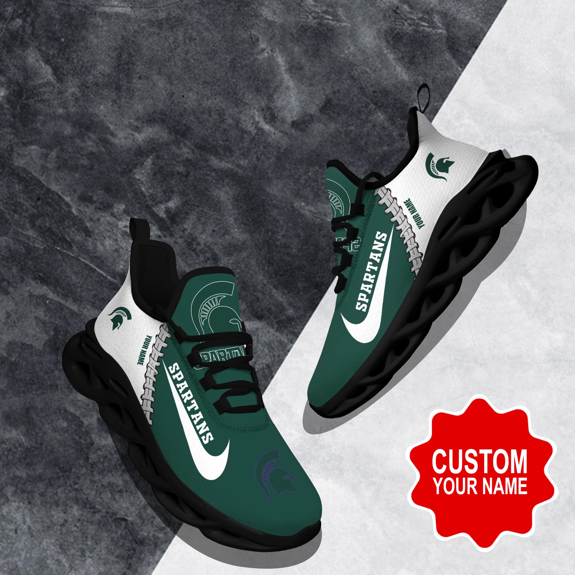 Michigan State Spartans Max Soul Shoes Sneakers For Men And Women Calebmatthewhans