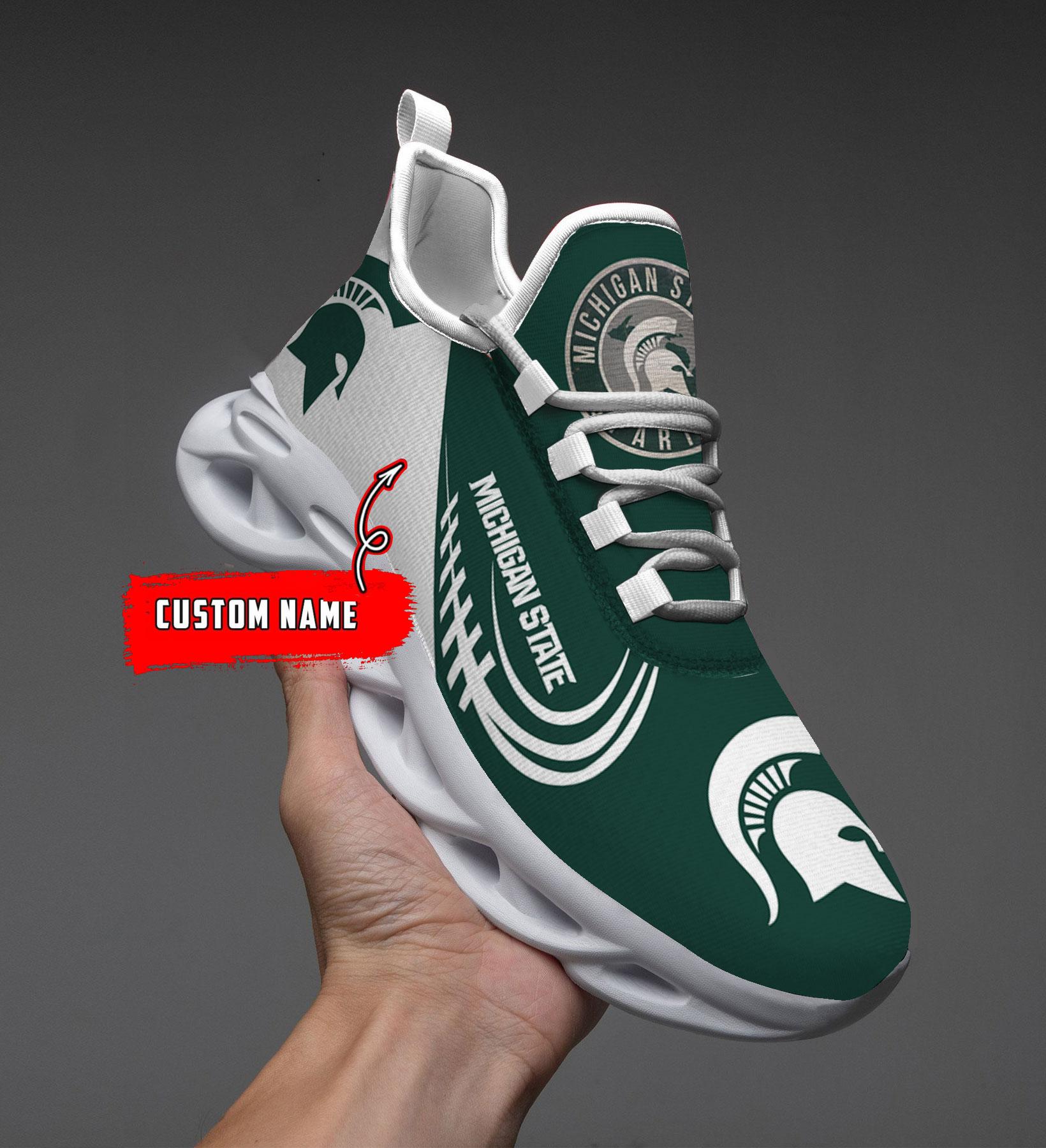 Michigan State Spartans Max Soul Shoes Sneakers For Men And Women Calebmatthewhans