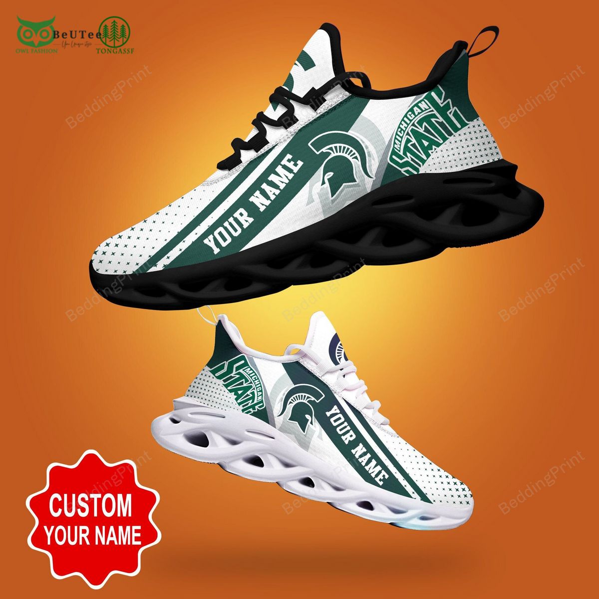 Michigan State Spartans Max Soul Shoes Sneakers For Men And Women Calebmatthewhans