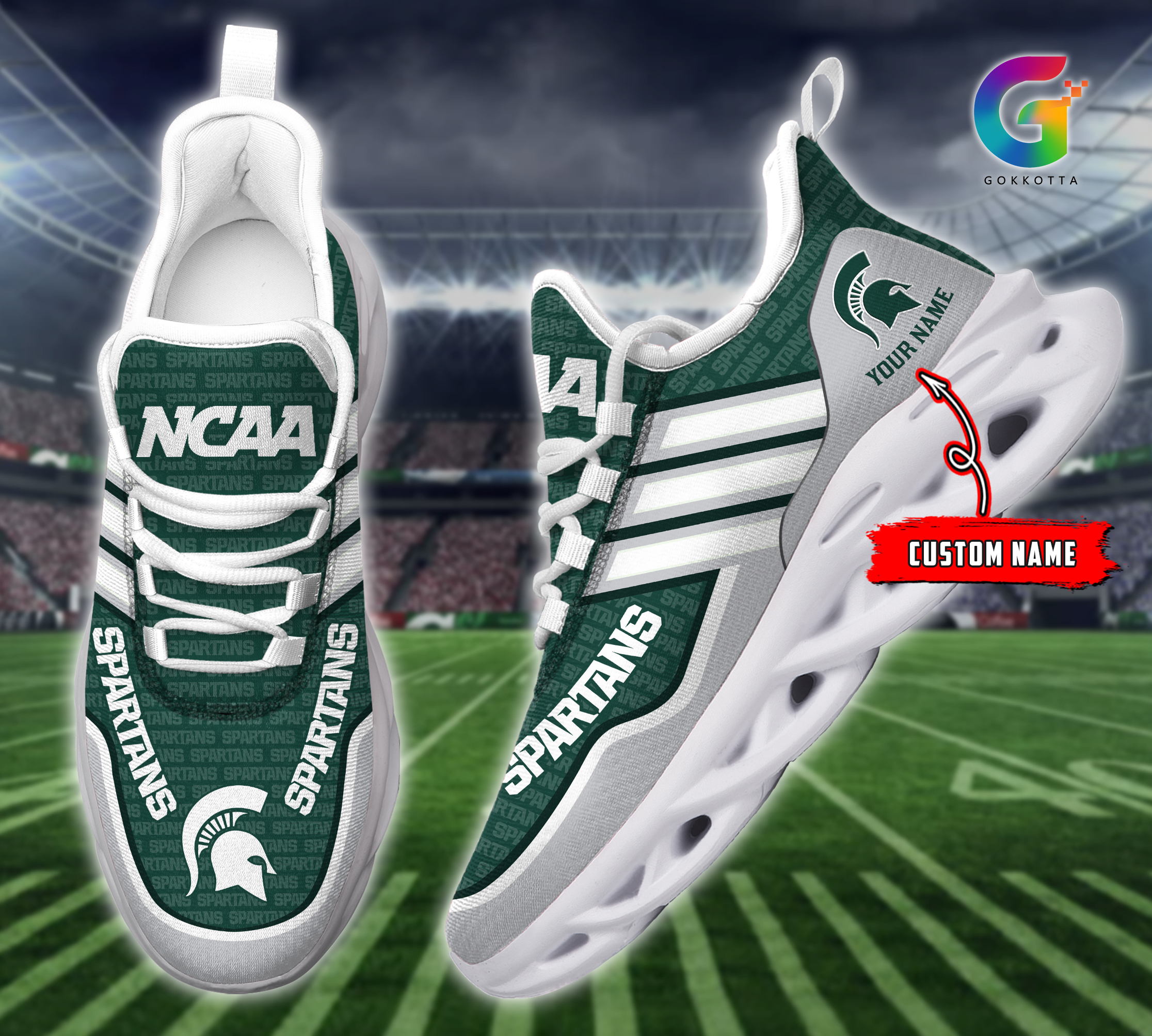 Michigan State Spartans NCAA Max Soul Shoes Sneakers For Men And Women Calebmatthewhans
