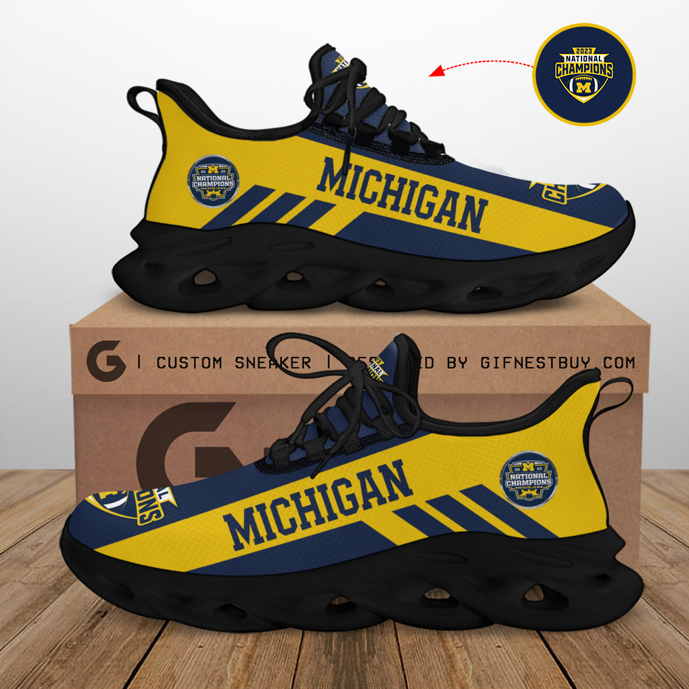 Michigan Wolverines Max Soul Shoes Sneakers For Men And Women Calebmatthewhans