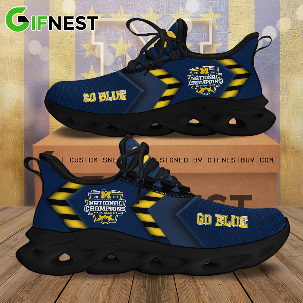 Michigan Wolverines Max Soul Shoes Sneakers For Men And Women Calebmatthewhans