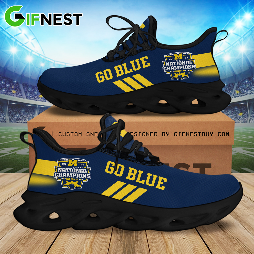 Michigan Wolverines Max Soul Shoes Sneakers For Men And Women Calebmatthewhans