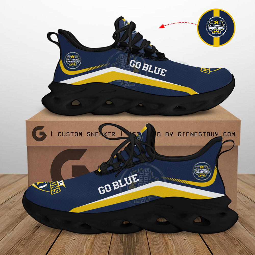 Michigan Wolverines Max Soul Shoes Sneakers For Men And Women Calebmatthewhans