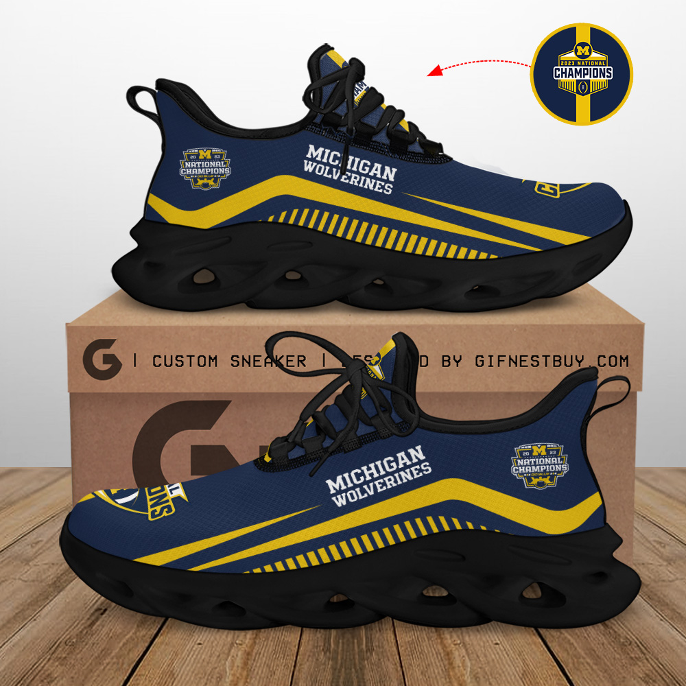 Michigan Wolverines Max Soul Shoes Sneakers For Men And Women Calebmatthewhans