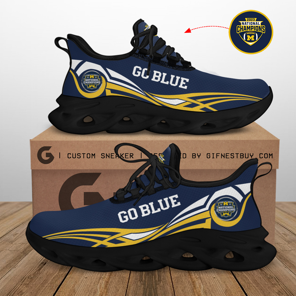 Michigan Wolverines Max Soul Shoes Sneakers For Men And Women Calebmatthewhans