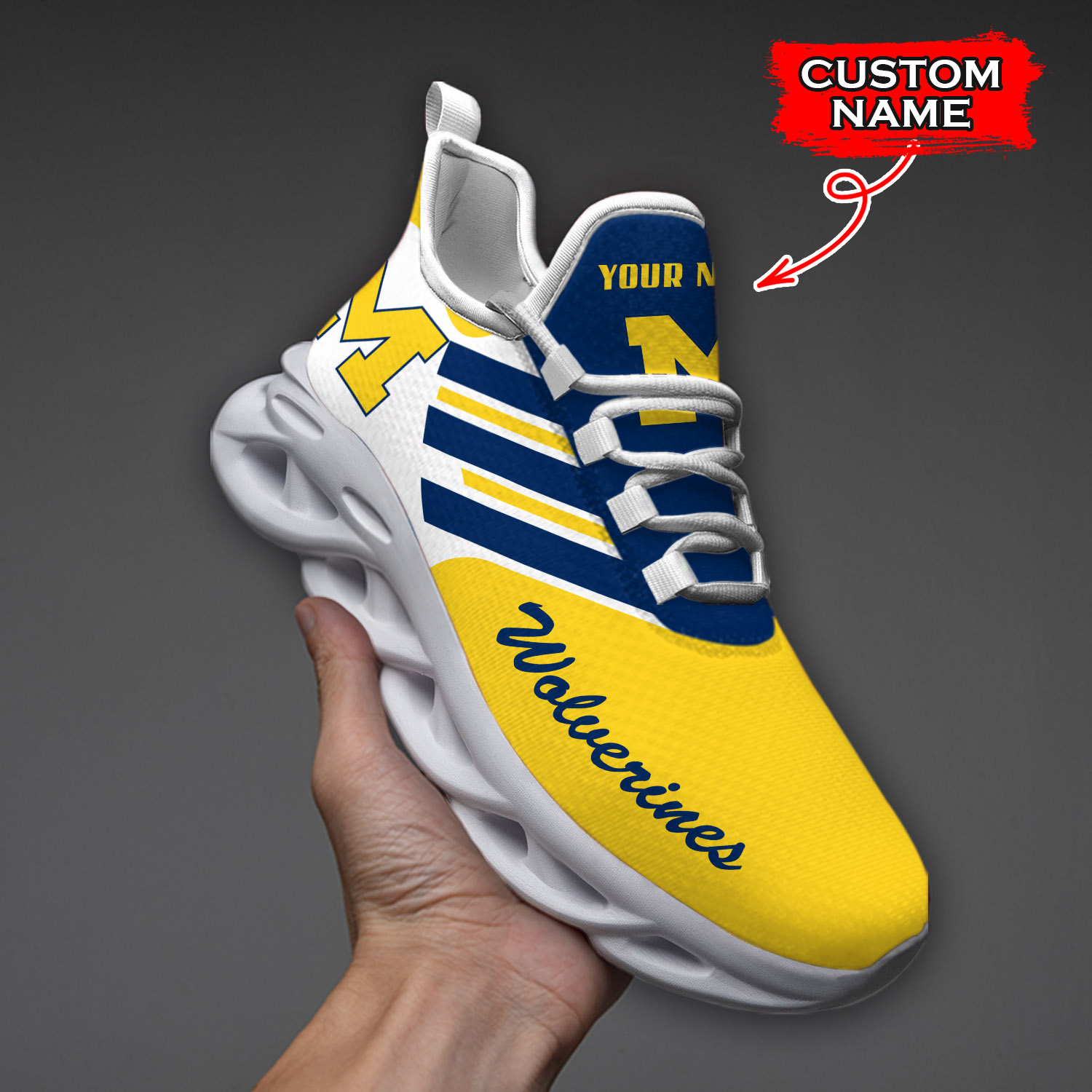 Michigan Wolverines NCAA Max Soul Shoes Sneakers For Men And Women Calebmatthewhans