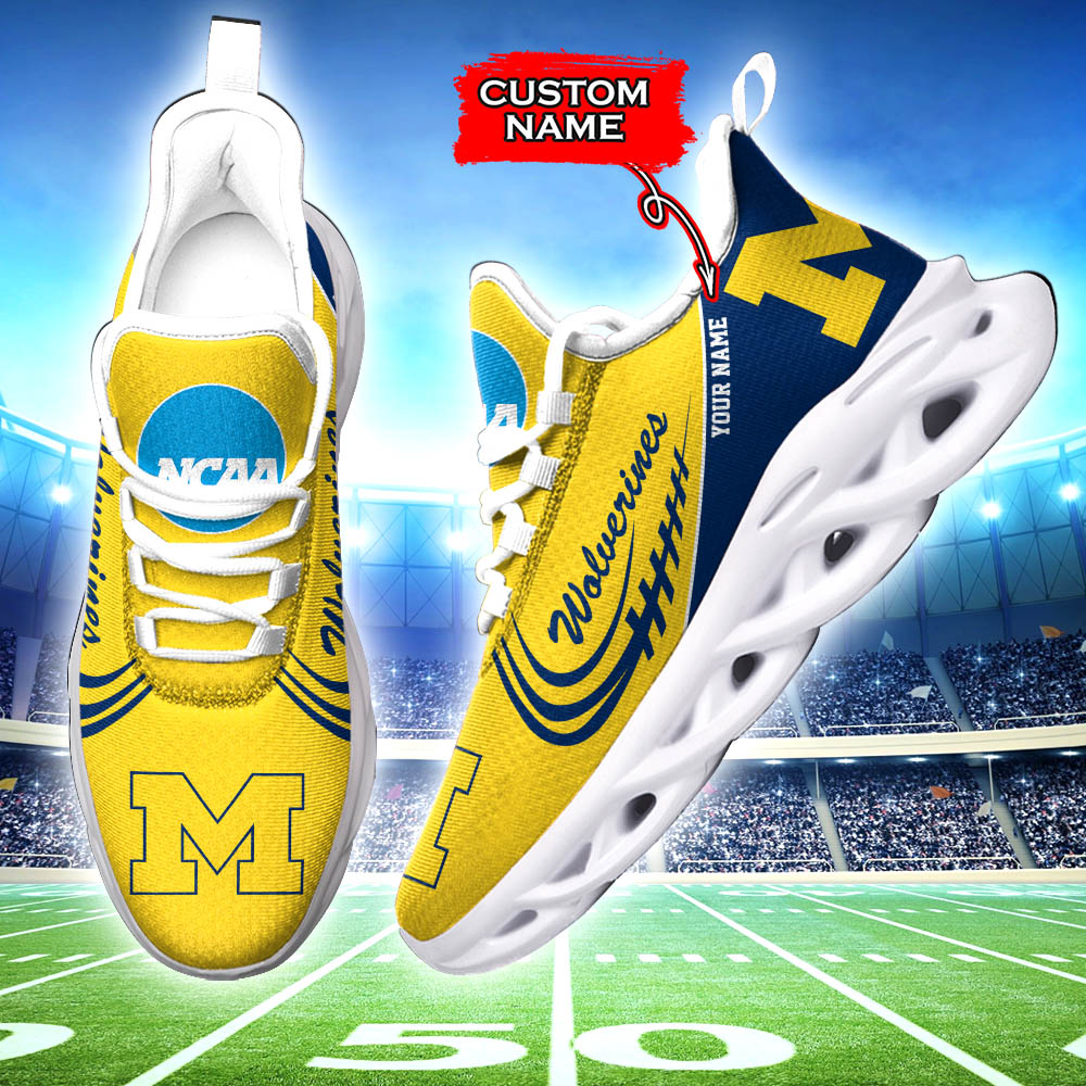 Michigan Wolverines NCAA Max Soul Shoes Sneakers For Men And Women Calebmatthewhans
