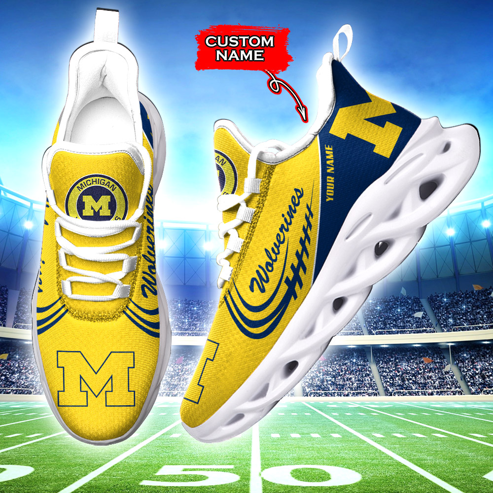 Michigan Wolverines NCAA Max Soul Shoes Sneakers For Men And Women Calebmatthewhans