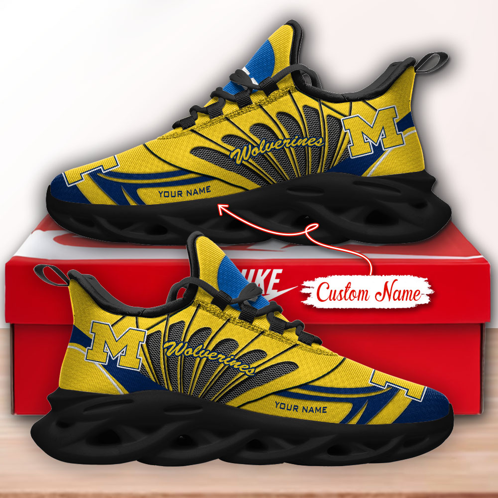 Michigan Wolverines NCAA Max Soul Shoes Sneakers For Men And Women Calebmatthewhans