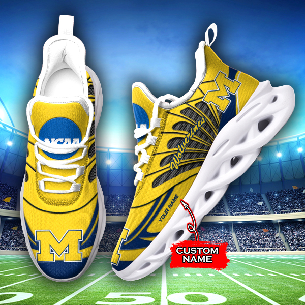 Michigan Wolverines NCAA Max Soul Shoes Sneakers For Men And Women Calebmatthewhans