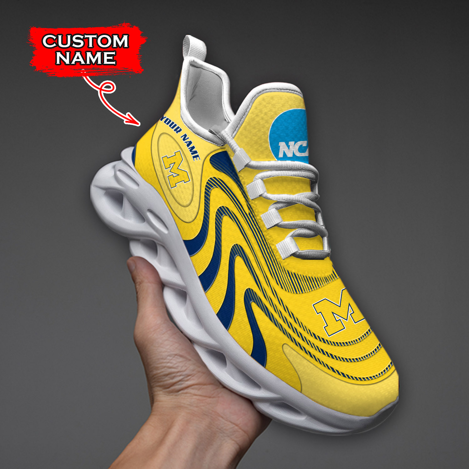 Michigan Wolverines NCAA Max Soul Shoes Sneakers For Men And Women Calebmatthewhans