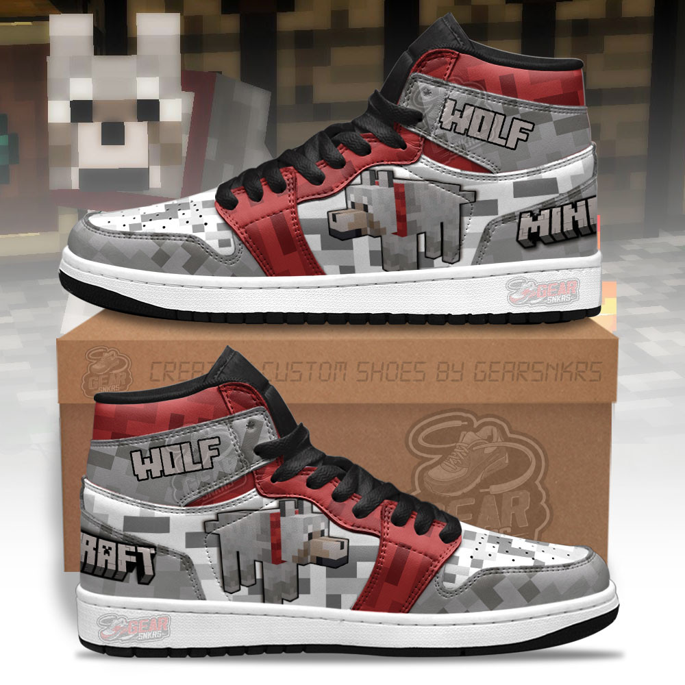 Minecraft AJ1 High Sneakers Shoes For Men And Women Calebmatthewhans