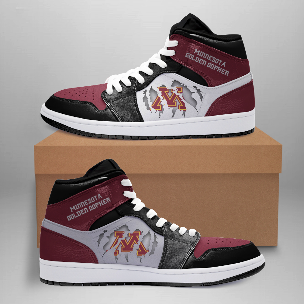 Minnesota Golden Gophers AJ1 High Sneakers Shoes For Men And Women Calebmatthewhans