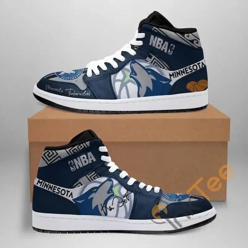 Minnesota Timberwolves NBA AJ1 High Sneakers Shoes For Men And Women Calebmatthewhans