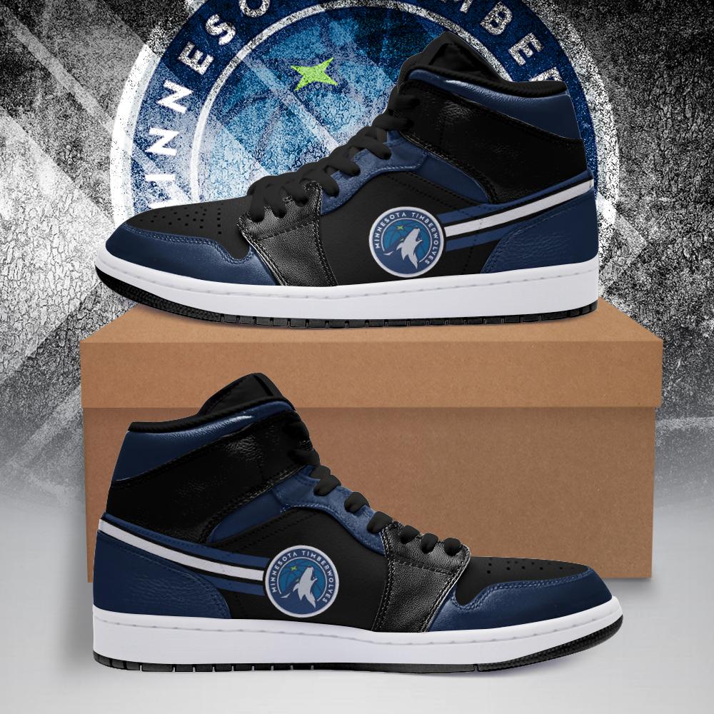Minnesota Timberwolves NBA AJ1 High Sneakers Shoes For Men And Women Calebmatthewhans
