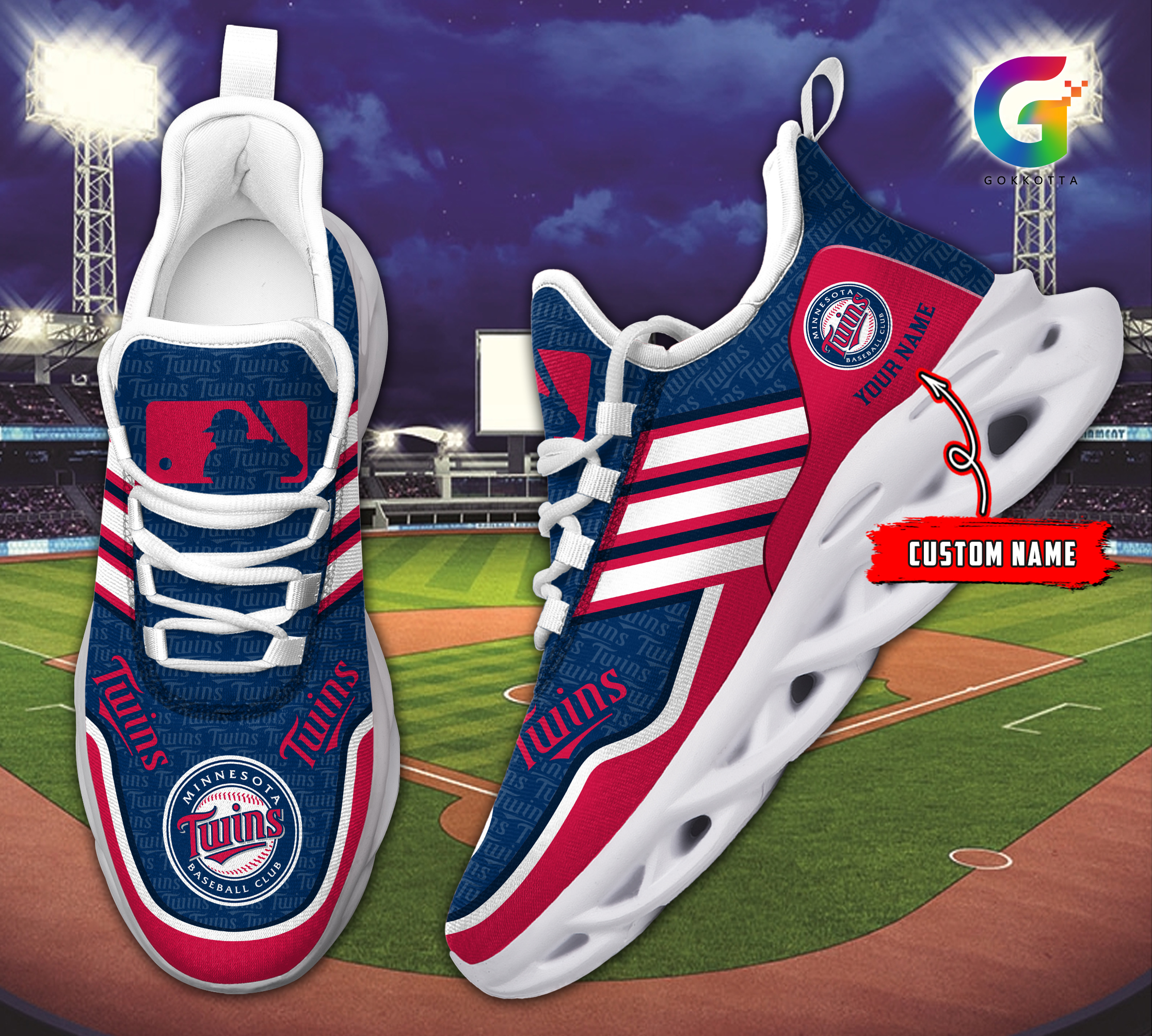 Minnesota Twins MLB Max Soul Shoes Sneakers For Men And Women Calebmatthewhans