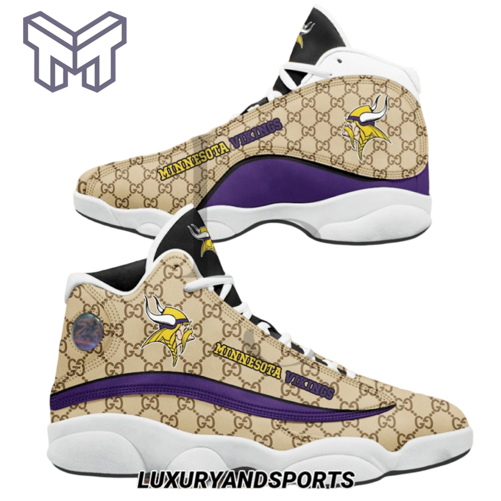 Minnesota Vikings AJ13 Sneakers Shoes For Men And Women Calebmatthewhans