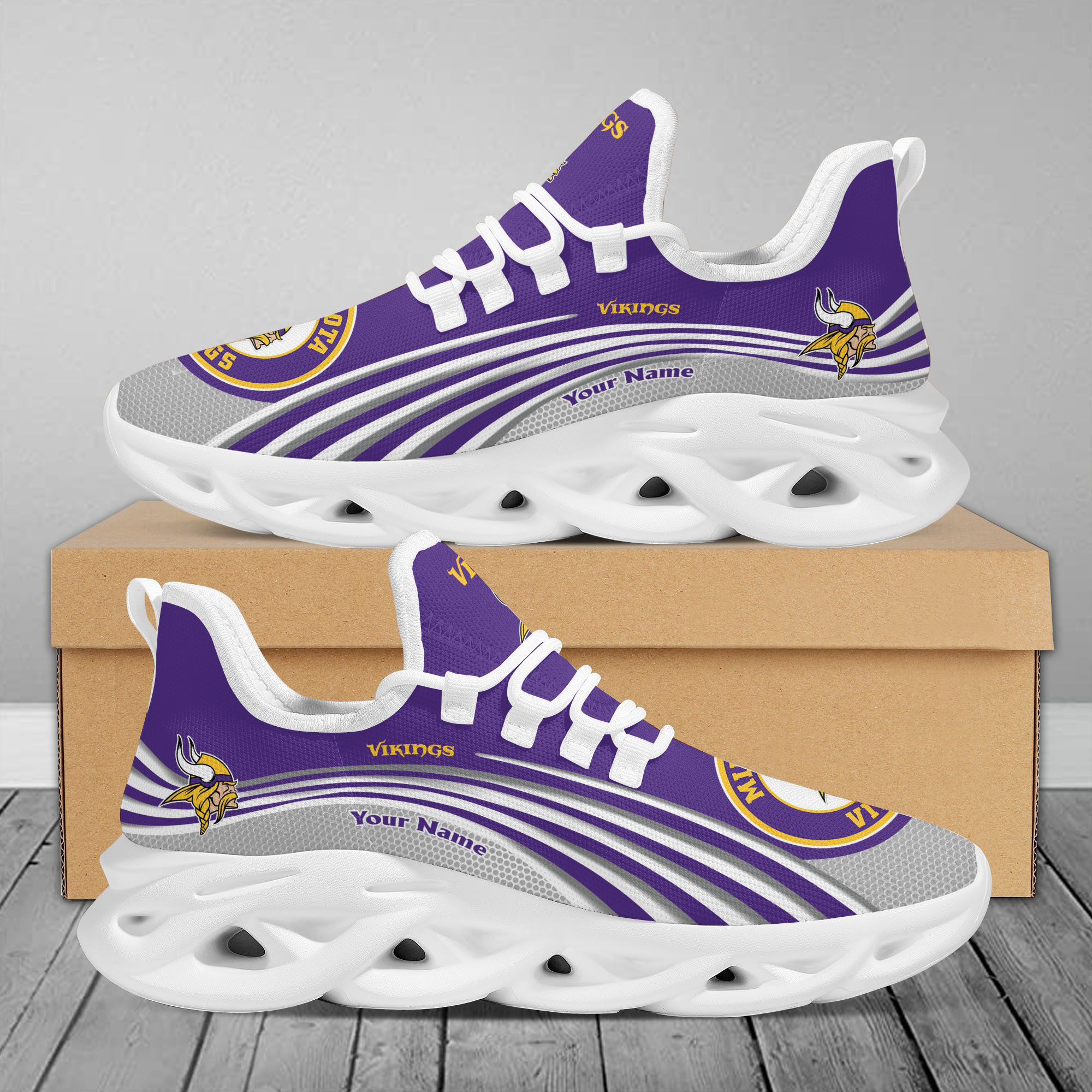 Minnesota Vikings Max Soul Shoes Sneakers For Men And Women Calebmatthewhans