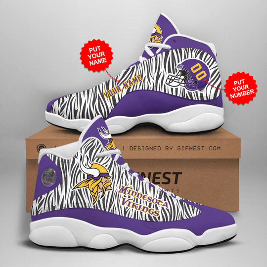 Minnesota Vikings NFL AJ13 Sneakers Shoes For Men And Women Calebmatthewhans